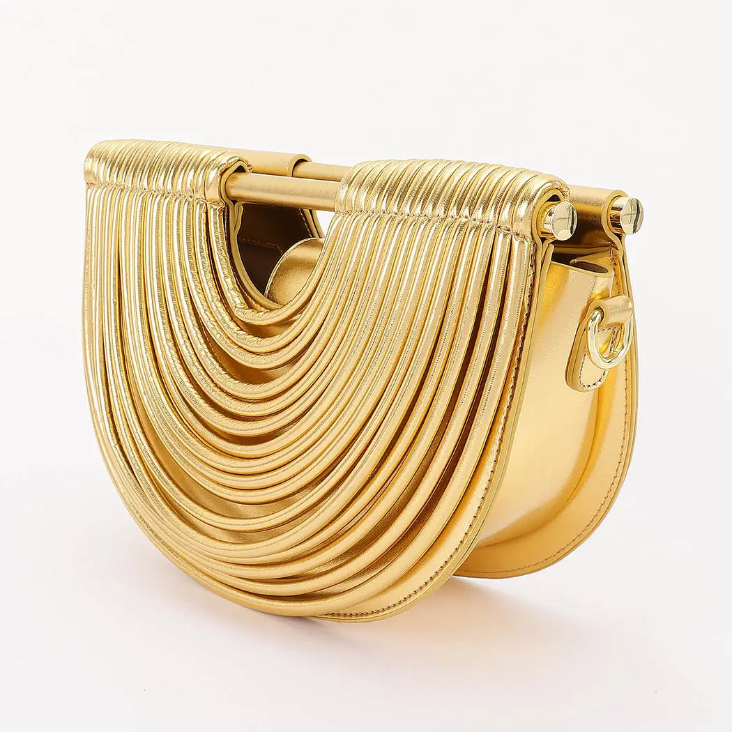 Metallic Faux Leather Noodle Bag case of 3 $29.00 MSRP $50.00