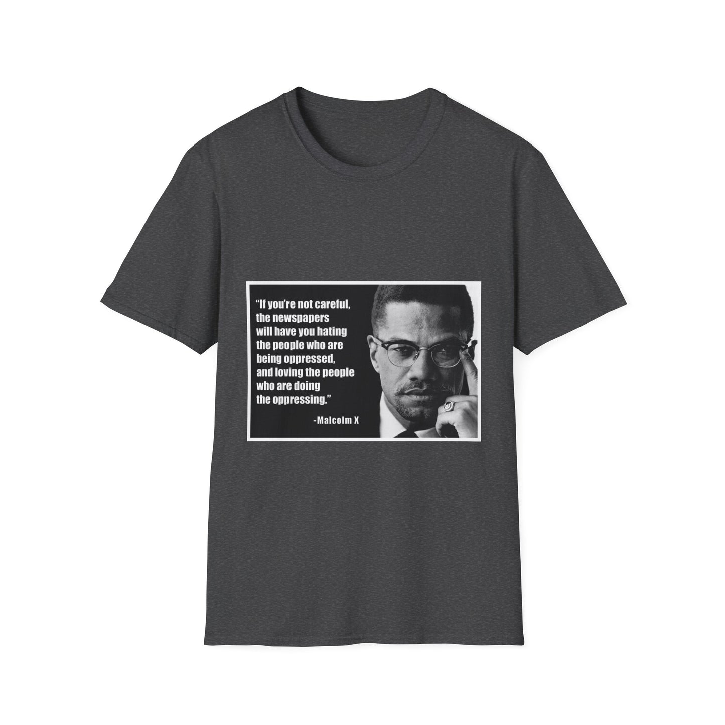 Malcom X Quote Unisex T-Shirt, Activist Tee, Civil Rights Leader Shirt, Black History Month, Social Justice Clothing, Inspirational Top