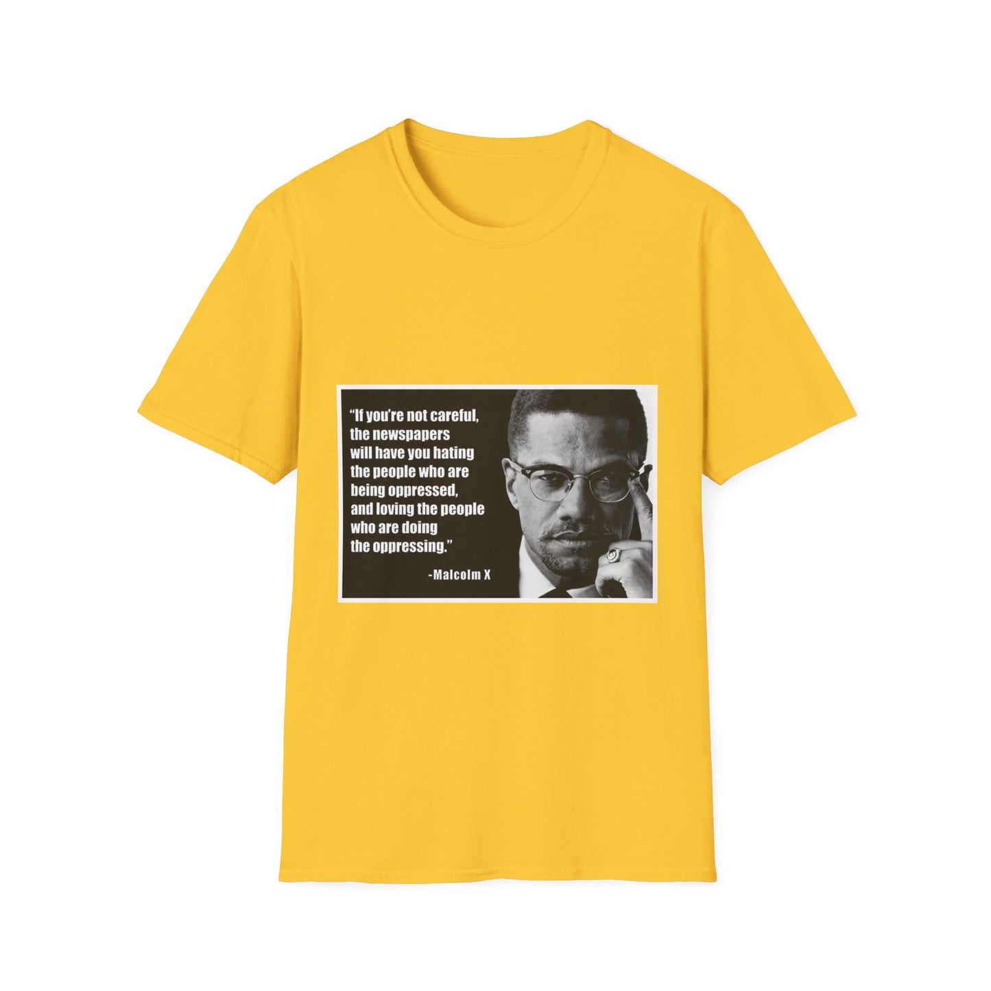 Malcom X Quote Unisex T-Shirt, Activist Tee, Civil Rights Leader Shirt, Black History Month, Social Justice Clothing, Inspirational Top