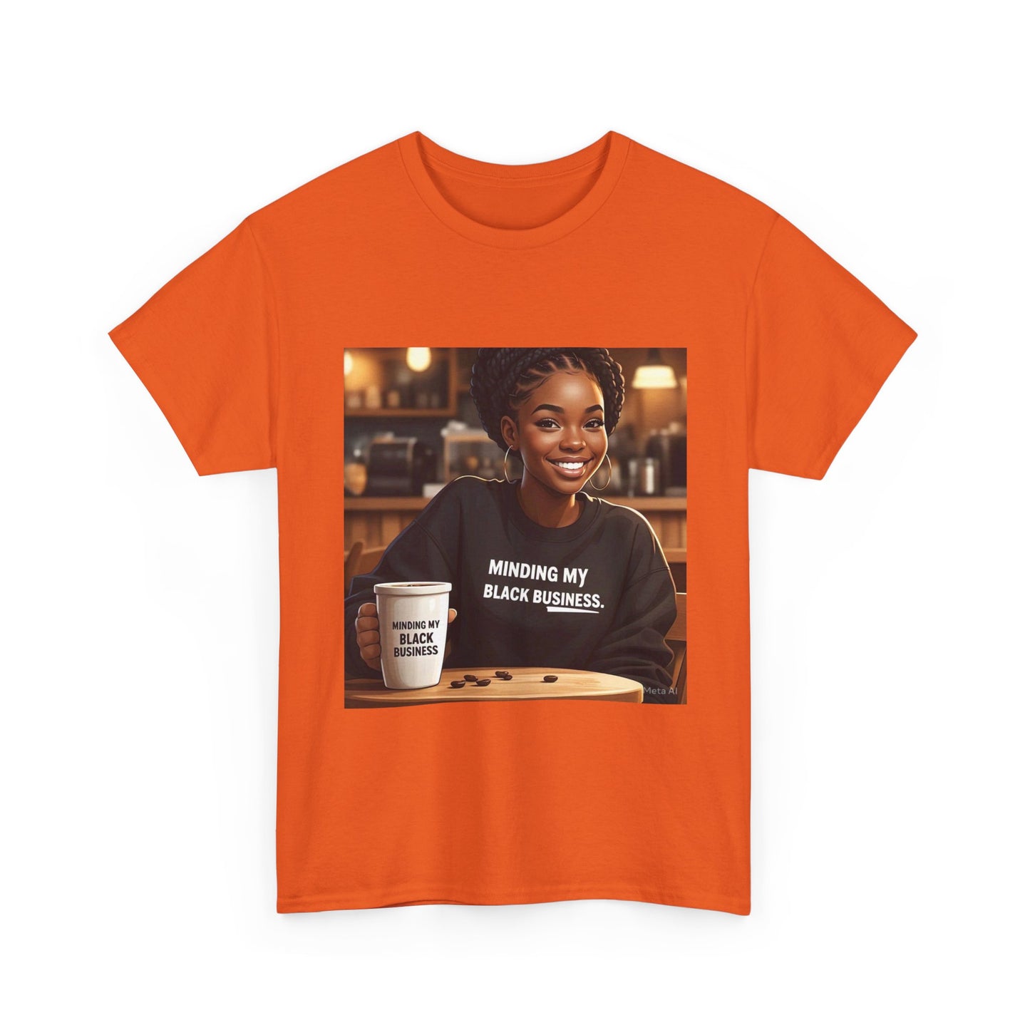 Minding My Black Business Tee, Inspirational Unisex Cotton T-Shirt, Empowerment Apparel, Black Culture Gift, Casual Streetwear, Motivational