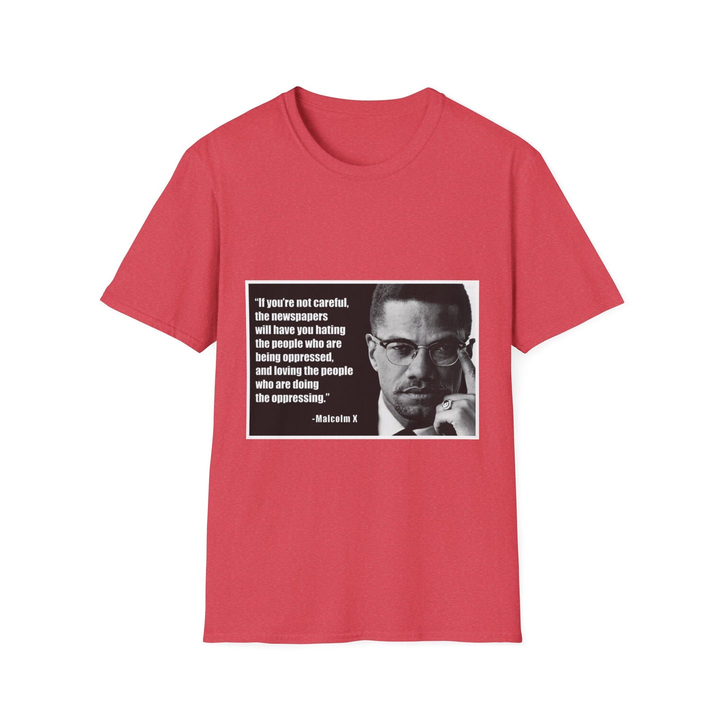 Malcom X Quote Unisex T-Shirt, Activist Tee, Civil Rights Leader Shirt, Black History Month, Social Justice Clothing, Inspirational Top