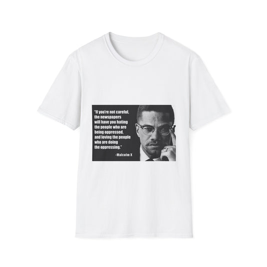 Malcom X Quote Unisex T-Shirt, Activist Tee, Civil Rights Leader Shirt, Black History Month, Social Justice Clothing, Inspirational Top