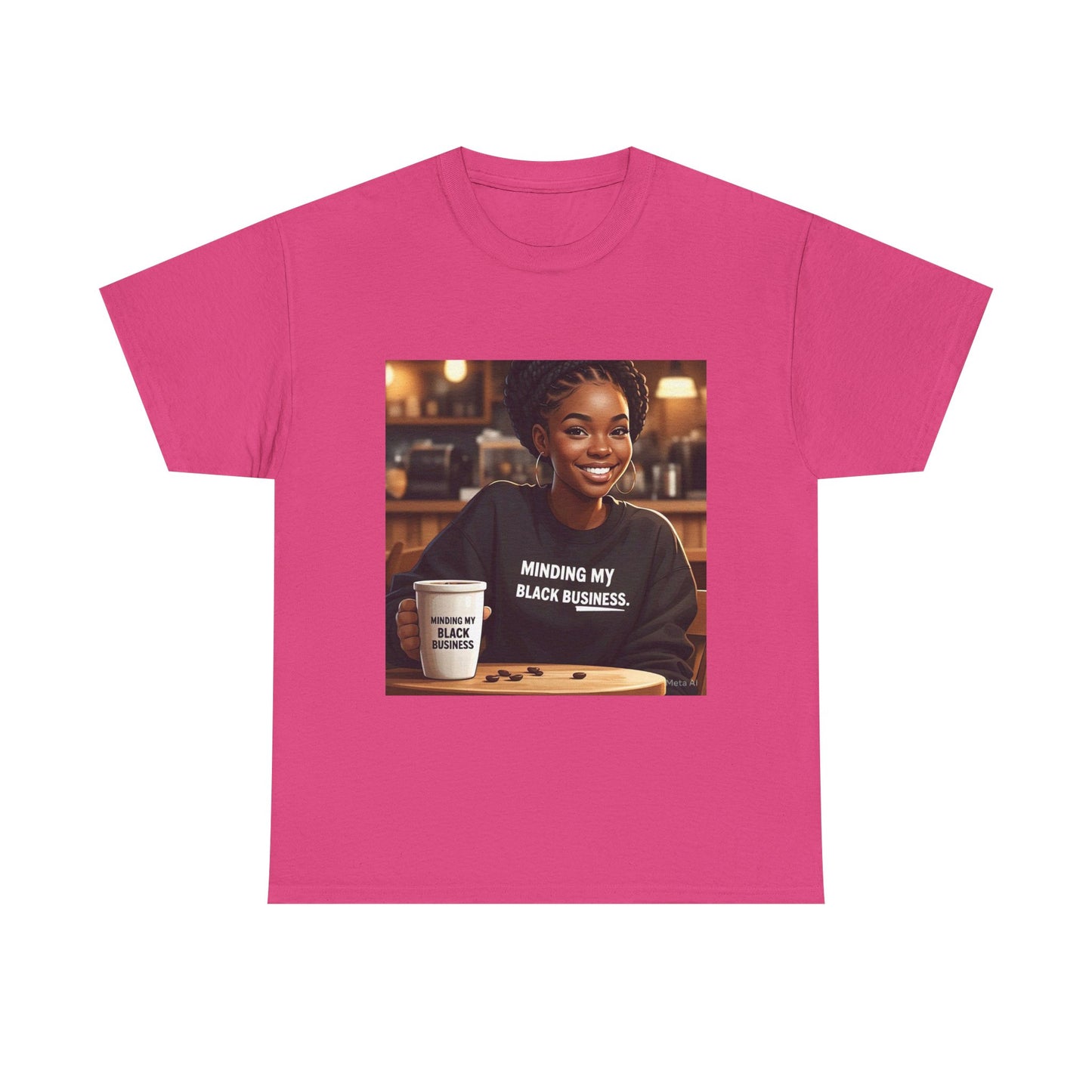 Minding My Black Business Tee, Inspirational Unisex Cotton T-Shirt, Empowerment Apparel, Black Culture Gift, Casual Streetwear, Motivational