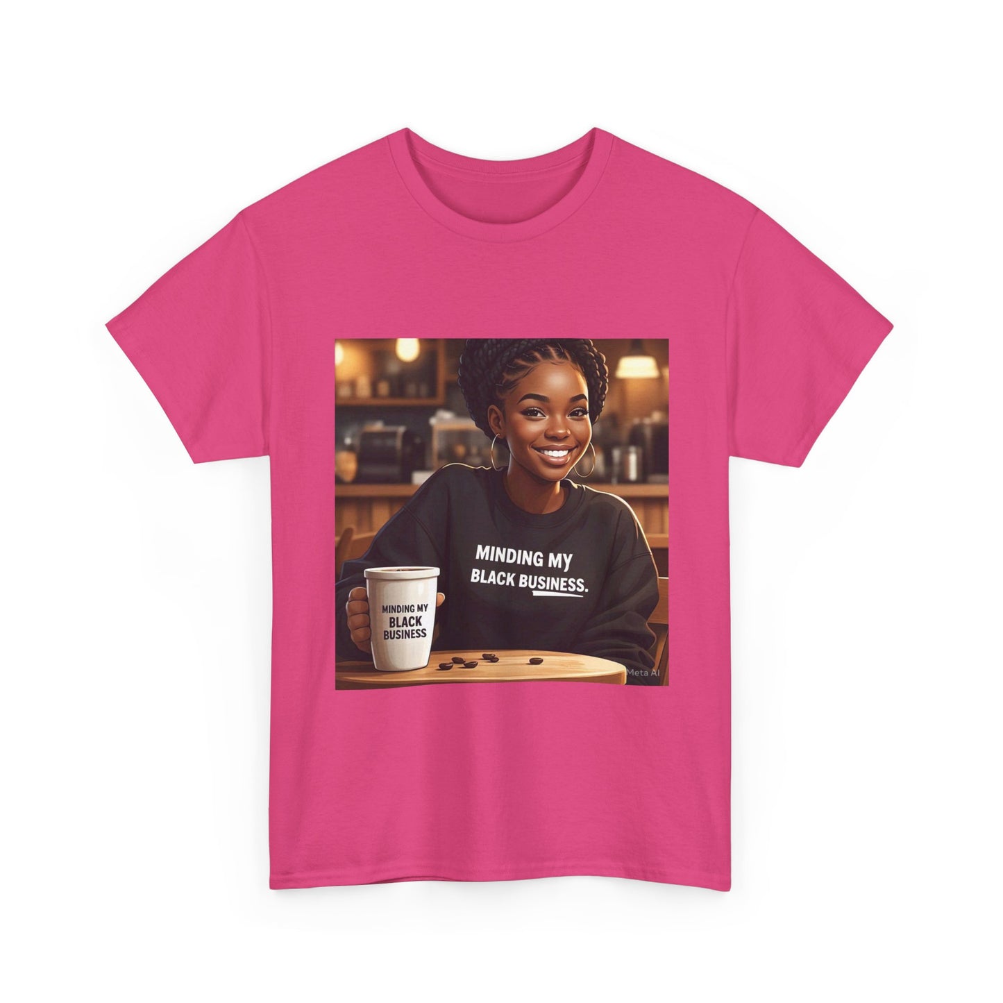 Minding My Black Business Tee, Inspirational Unisex Cotton T-Shirt, Empowerment Apparel, Black Culture Gift, Casual Streetwear, Motivational