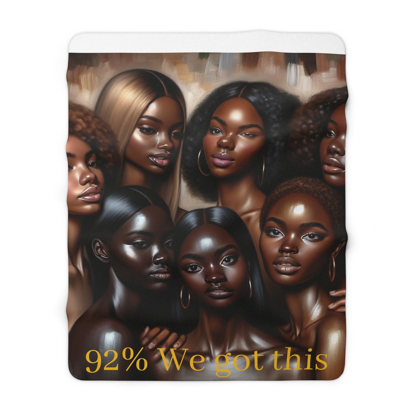 Sherpa Fleece Blanket, African American Women Empowerment Quote, Cozy Home Decor, Black Girl Magic Gift, Bedding Throw, Inspirational