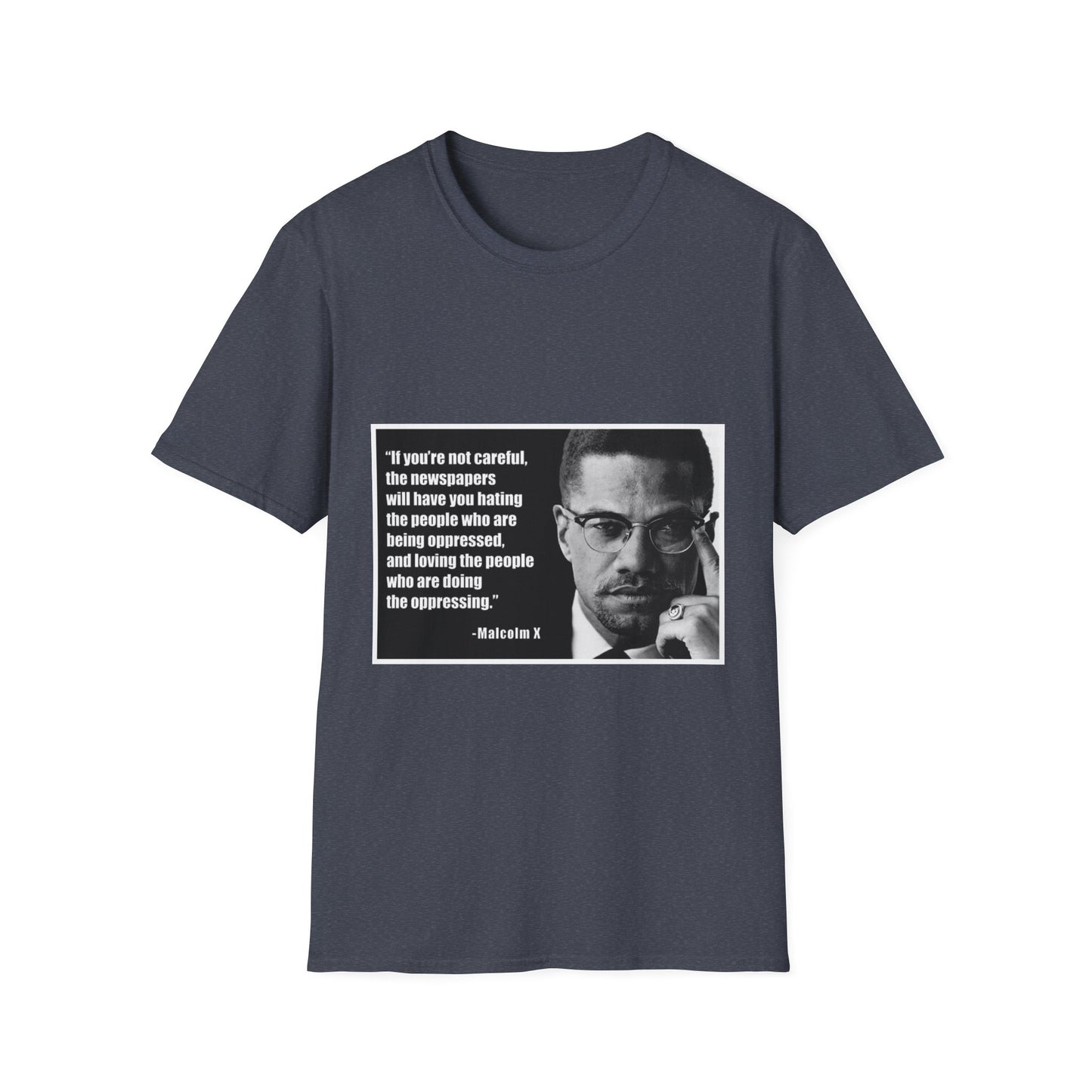 Malcom X Quote Unisex T-Shirt, Activist Tee, Civil Rights Leader Shirt, Black History Month, Social Justice Clothing, Inspirational Top