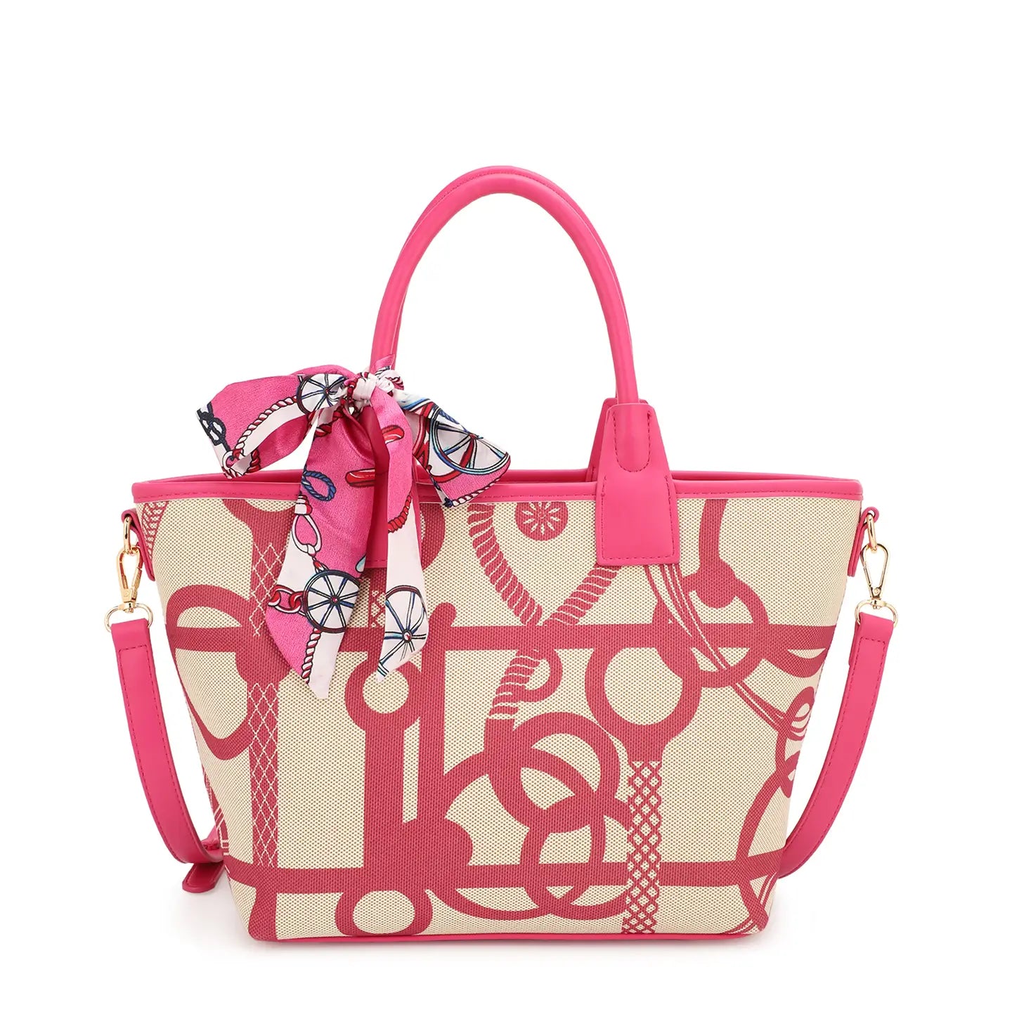 Shriya Printed Tote Bag with Scarf