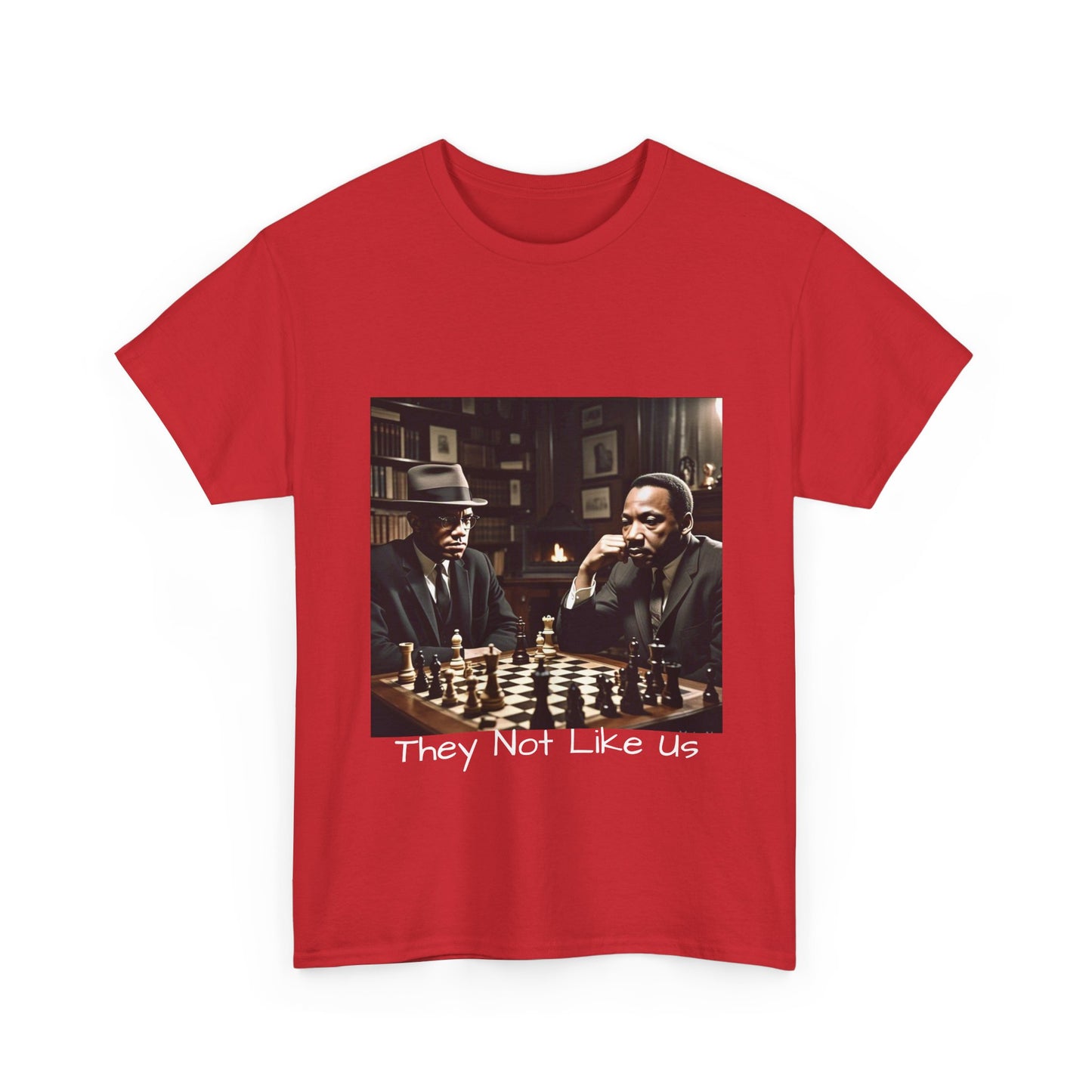 They Not Like Us Unisex Heavy Cotton Tee, Vintage Chess T-Shirt, Gift for Chess Lovers, Casual Graphic Tee, Unique Statement Shirt