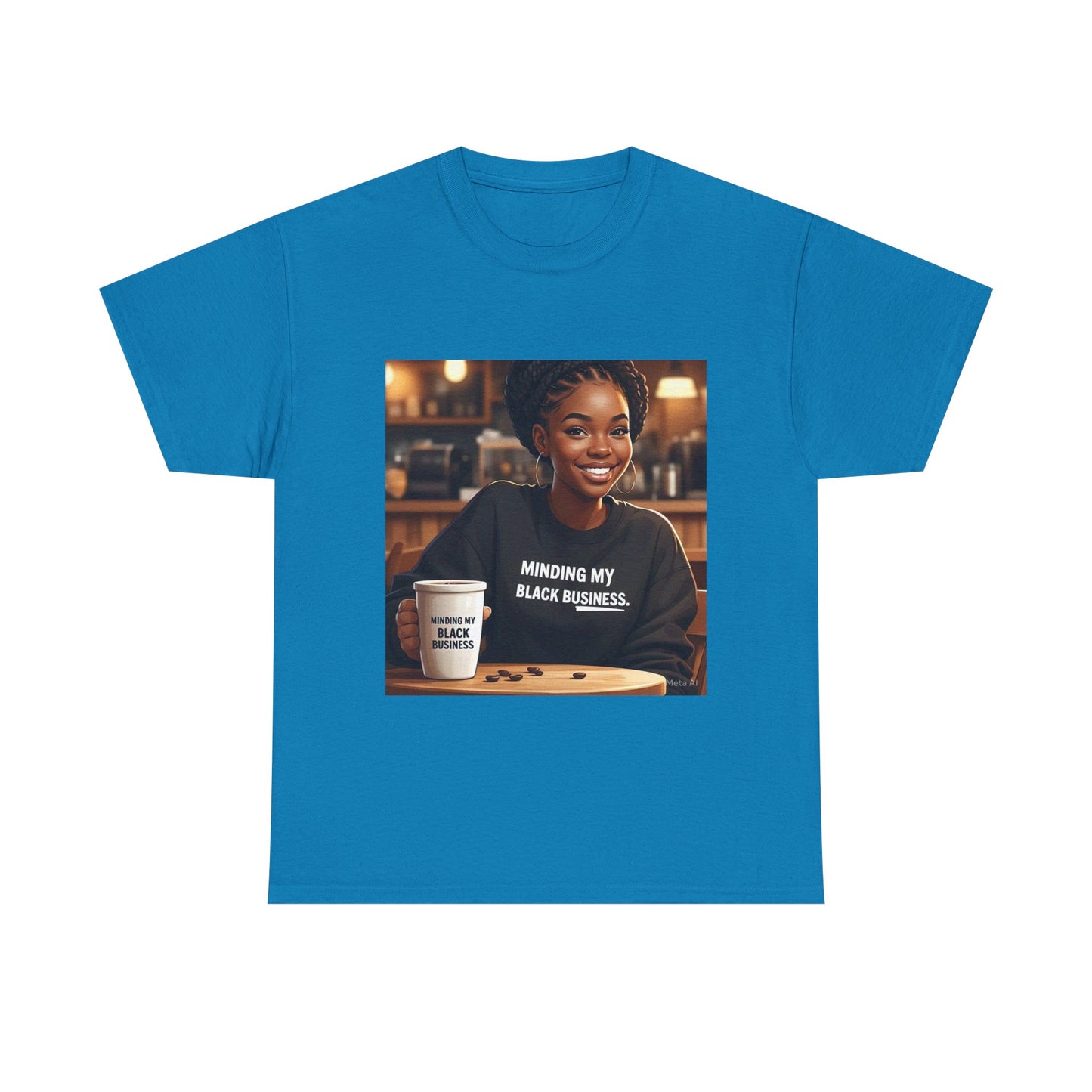 Minding My Black Business Tee, Inspirational Unisex Cotton T-Shirt, Empowerment Apparel, Black Culture Gift, Casual Streetwear, Motivational