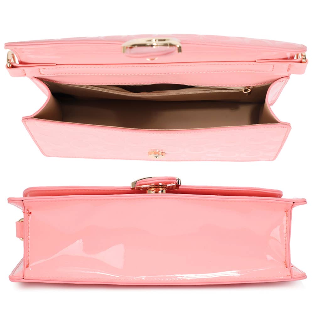 Oval Pattern Design Shoulder Crossbody Bag