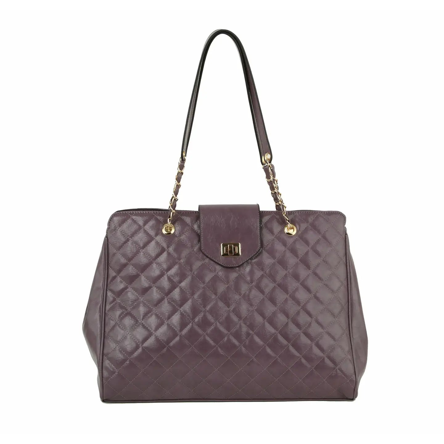 Fashion Oversize Quilted Satchel Trolley Sleeve