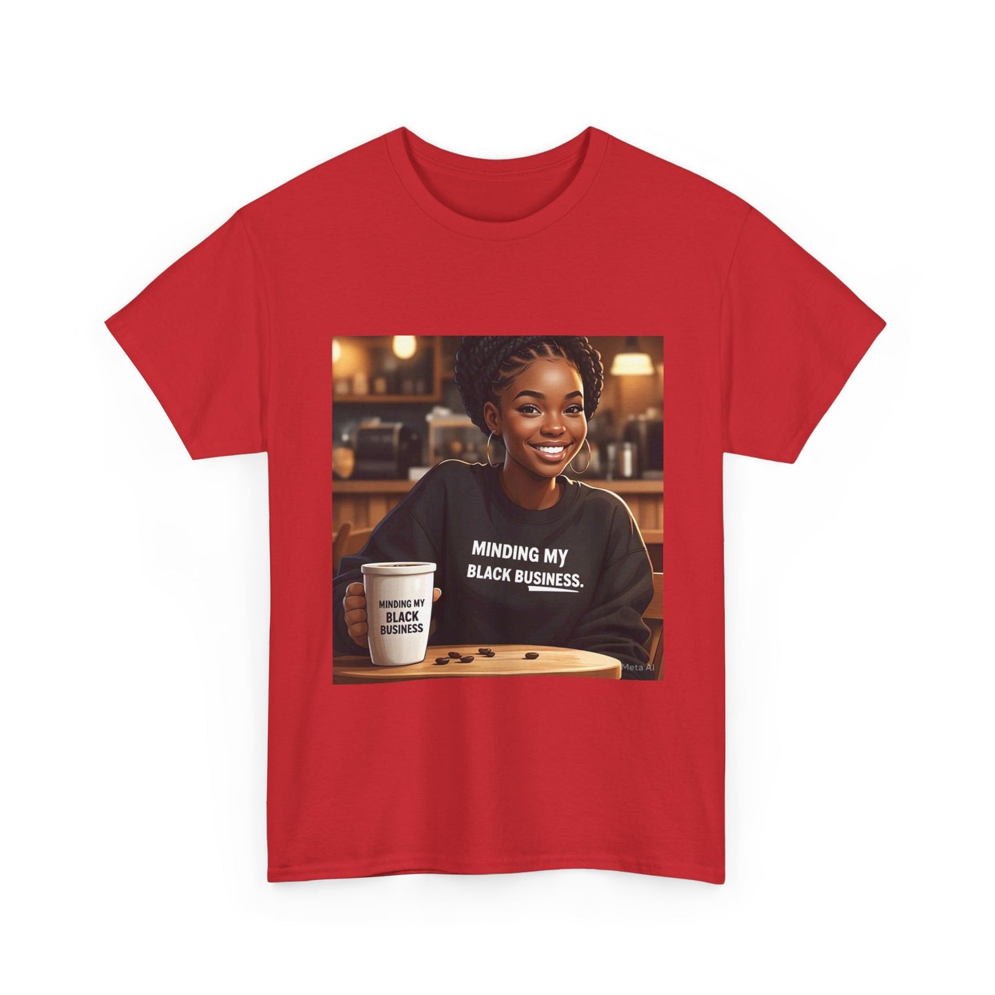 Minding My Black Business Tee, Inspirational Unisex Cotton T-Shirt, Empowerment Apparel, Black Culture Gift, Casual Streetwear, Motivational