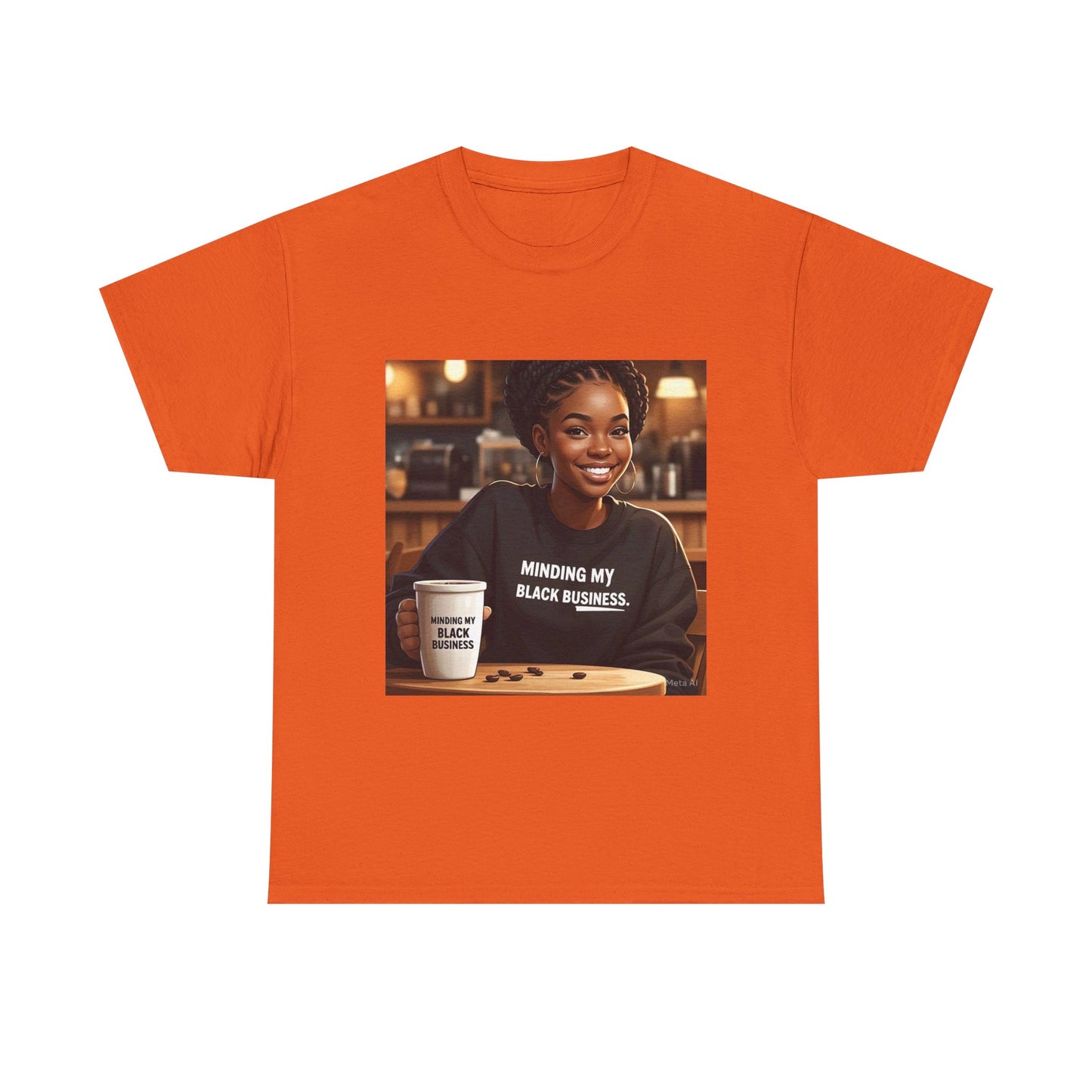 Minding My Black Business Tee, Inspirational Unisex Cotton T-Shirt, Empowerment Apparel, Black Culture Gift, Casual Streetwear, Motivational