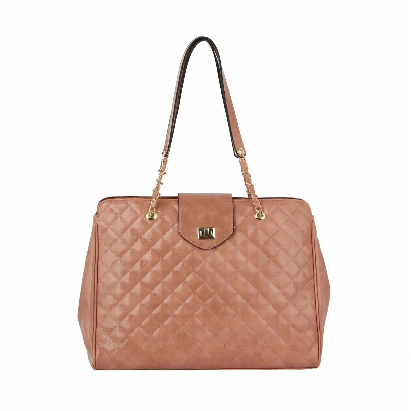 Fashion Oversize Quilted Satchel Trolley Sleeve