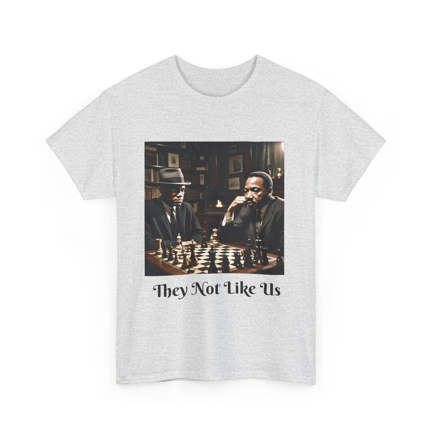 They Not Like Us Unisex Heavy Cotton Tee, Vintage Chess T-Shirt, Gift for Chess Lovers, Casual Graphic Tee, Unique Statement Shirt