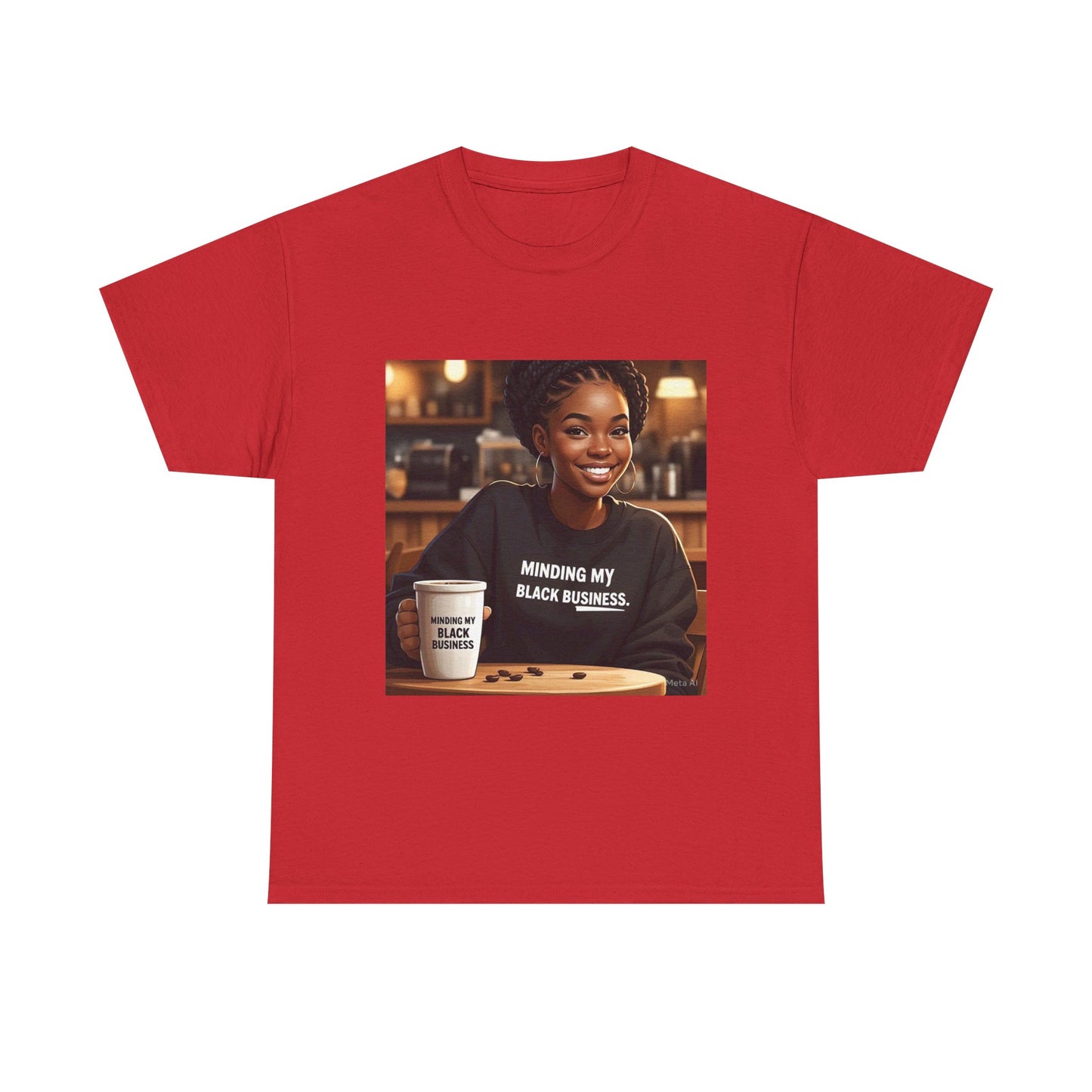 Minding My Black Business Tee, Inspirational Unisex Cotton T-Shirt, Empowerment Apparel, Black Culture Gift, Casual Streetwear, Motivational