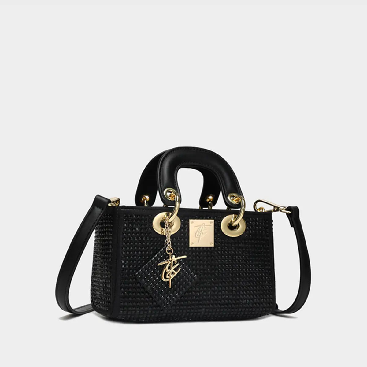 Glitter Handbag in Black