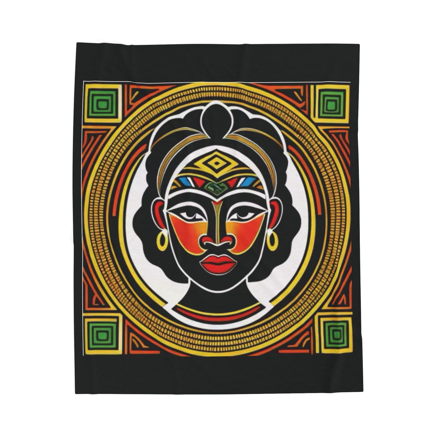 African Lady Velveteen Plush Blanket
