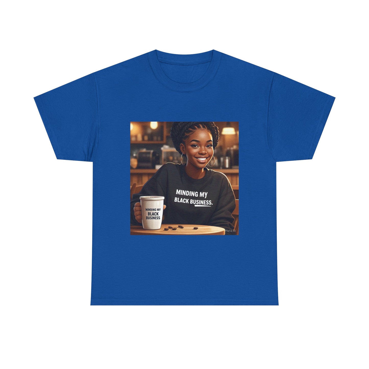 Minding My Black Business Tee, Inspirational Unisex Cotton T-Shirt, Empowerment Apparel, Black Culture Gift, Casual Streetwear, Motivational