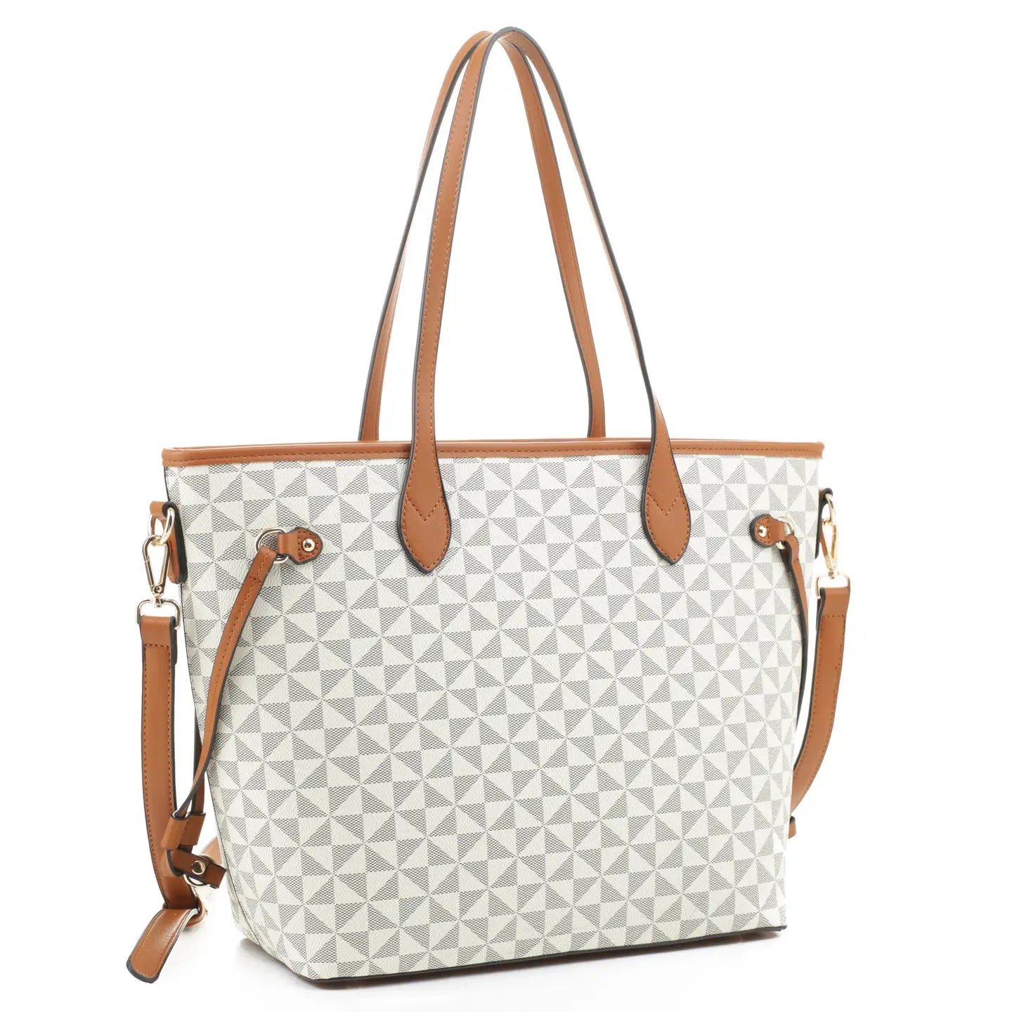 Geometric Monogram Designer Tote