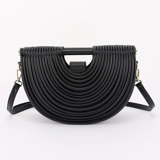 Metallic Faux Leather Noodle Bag case of 3 $29.00 MSRP $50.00
