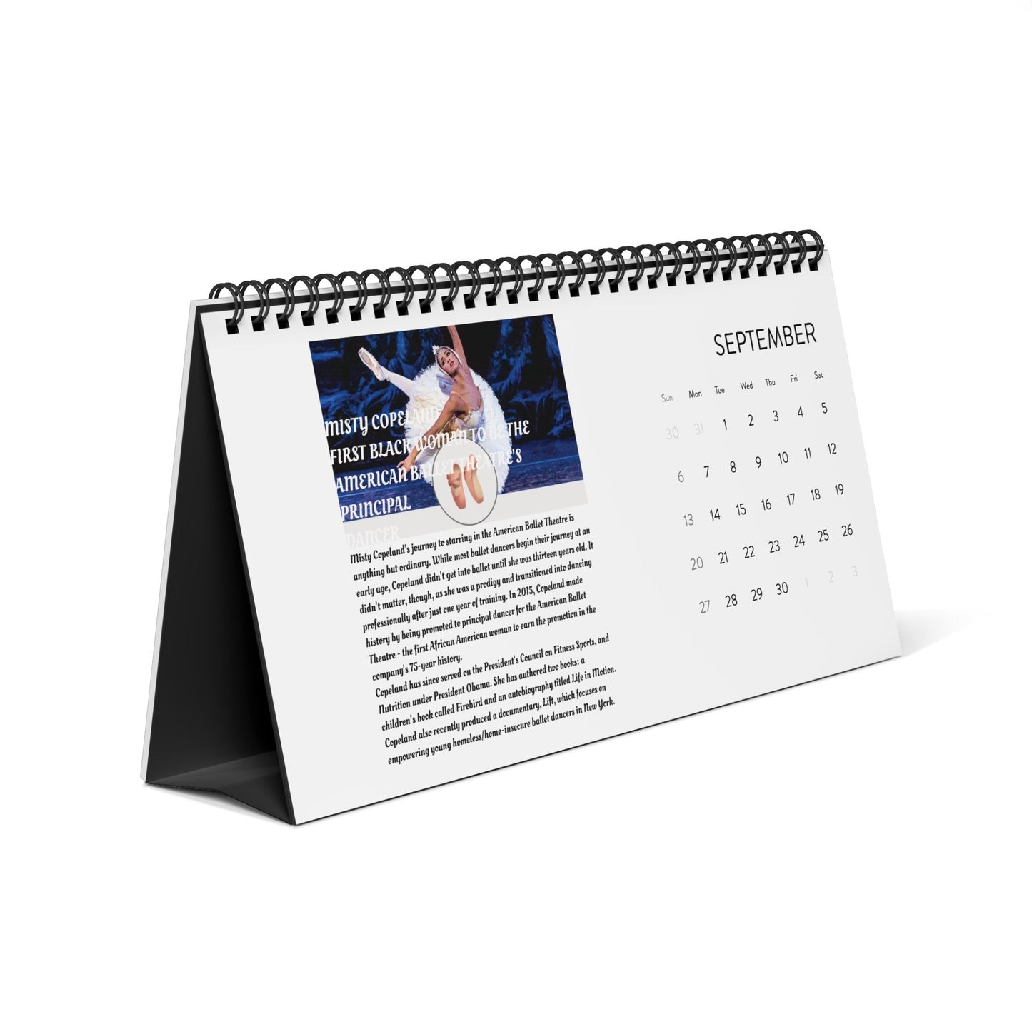 Calendar Black Women in Sports Desktop Calendar 2026