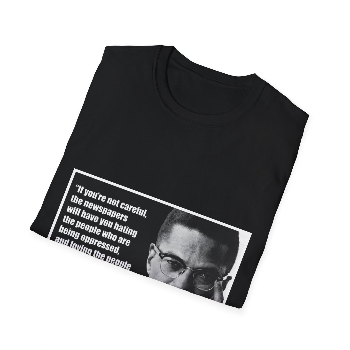 Malcom X Quote Unisex T-Shirt, Activist Tee, Civil Rights Leader Shirt, Black History Month, Social Justice Clothing, Inspirational Top