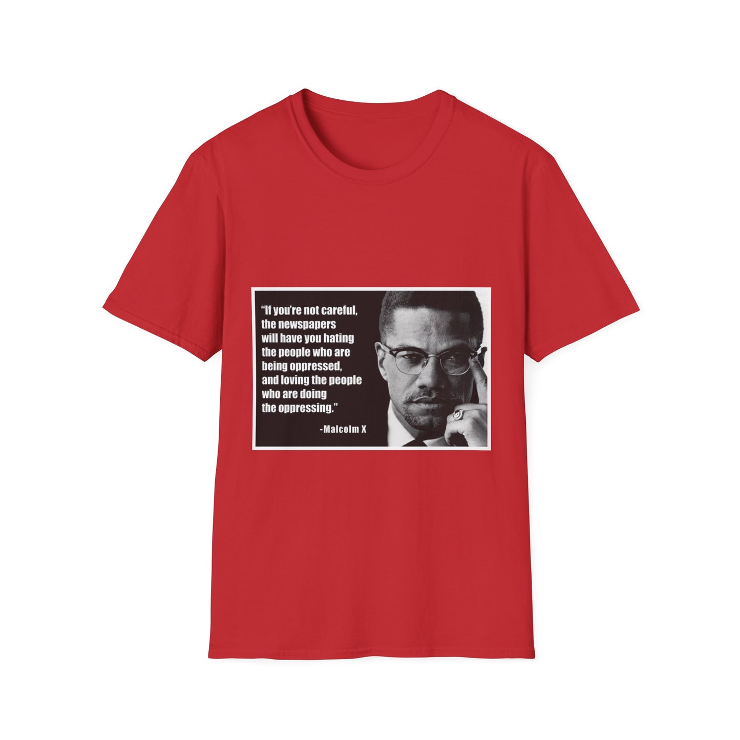 Malcom X Quote Unisex T-Shirt, Activist Tee, Civil Rights Leader Shirt, Black History Month, Social Justice Clothing, Inspirational Top