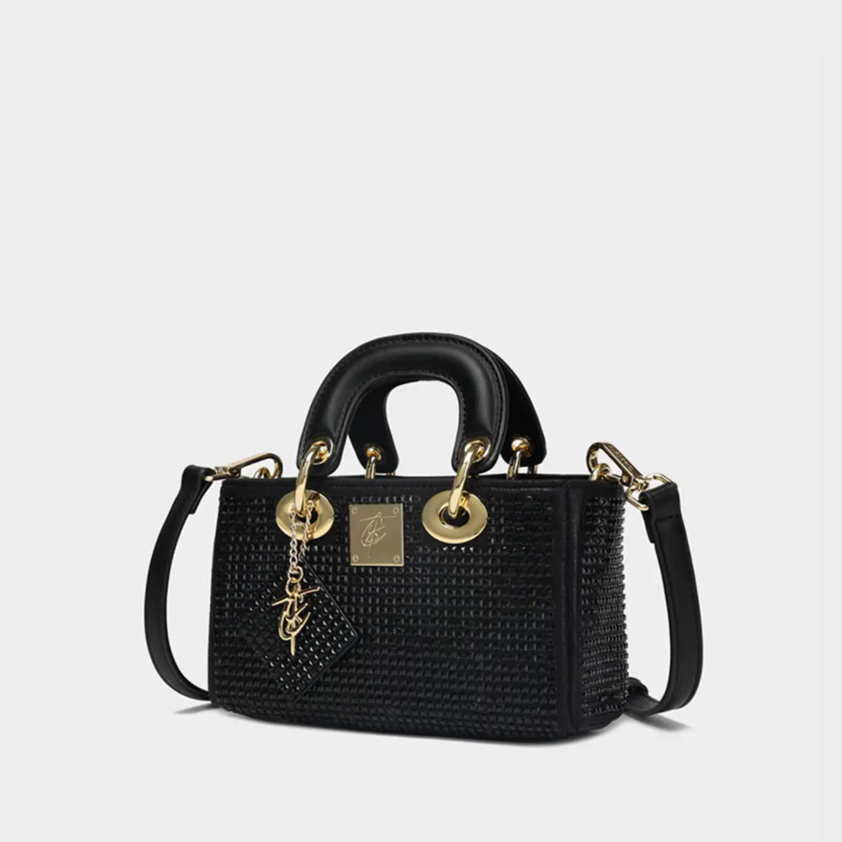 Glitter Handbag in Black