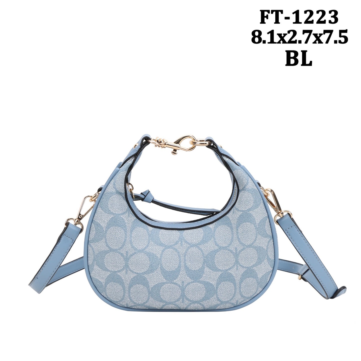 Oval Print Design Crossbody Bag
