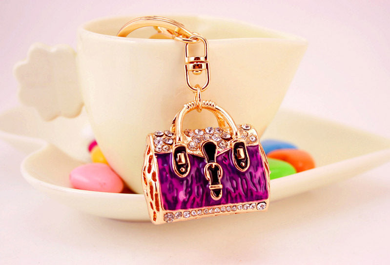 Creative And Refined Cute Colorful Handbag Keychain