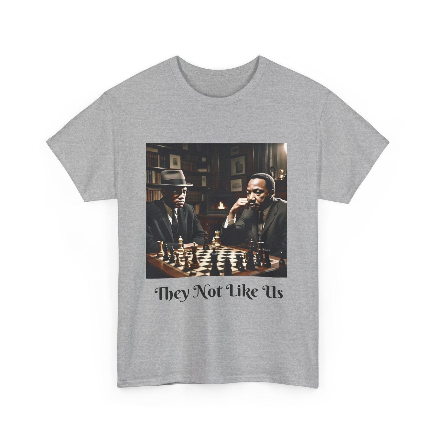They Not Like Us Unisex Heavy Cotton Tee, Vintage Chess T-Shirt, Gift for Chess Lovers, Casual Graphic Tee, Unique Statement Shirt