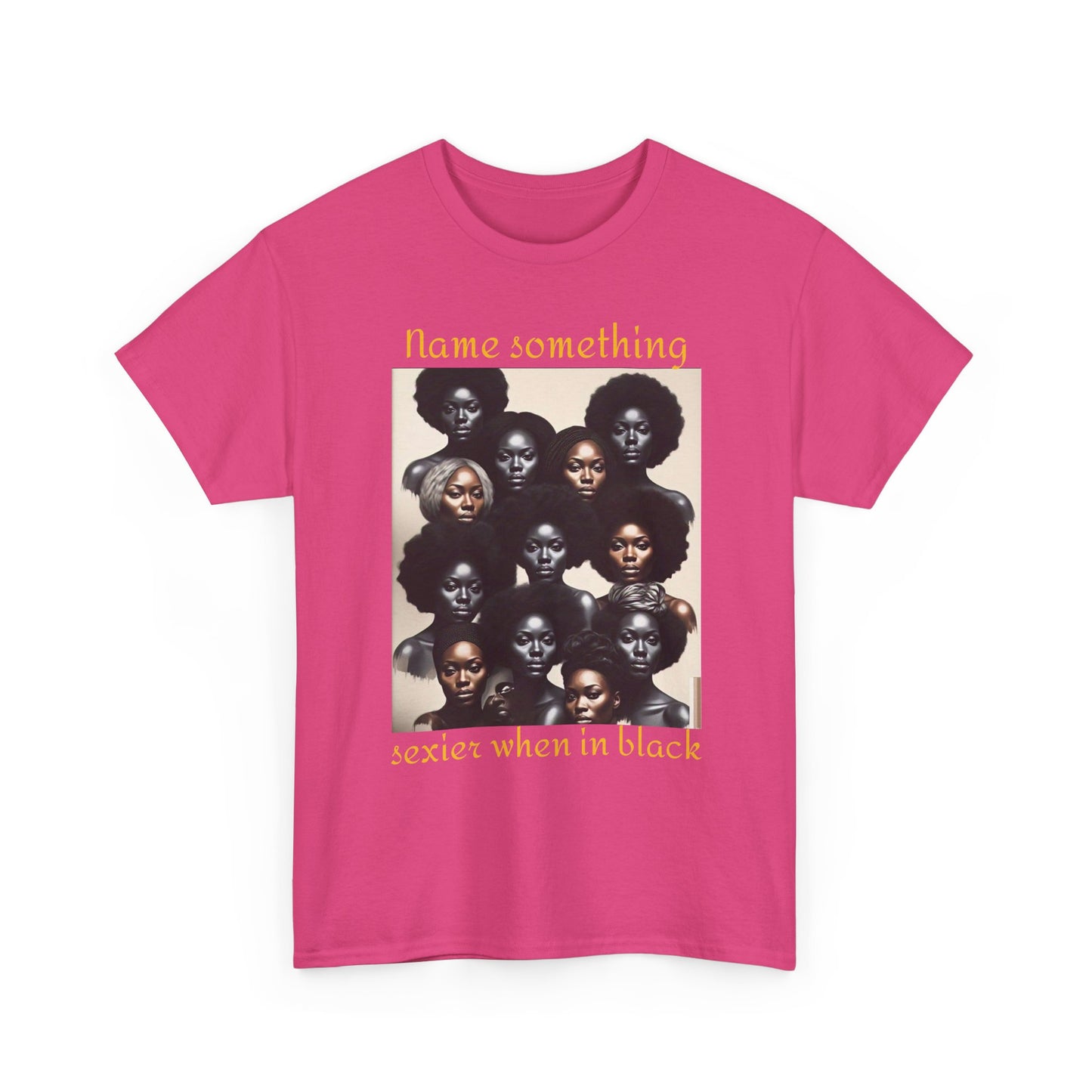 Bold Statement Tee, Unisex Heavy Cotton Tee, Black Pride Shirt, Casual Fashion Tee, Empowerment Apparel, Gift for Her