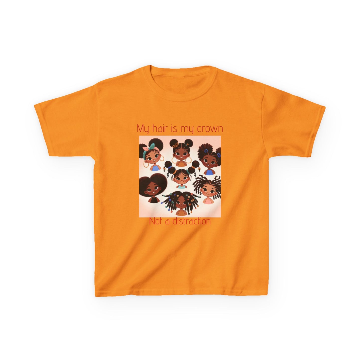 My Hair is My Crown Kids Tee, Cute Kids Shirt, Black Girl Pride Apparel, Afrocentric T-Shirt, Birthday Gift, Everyday Wear
