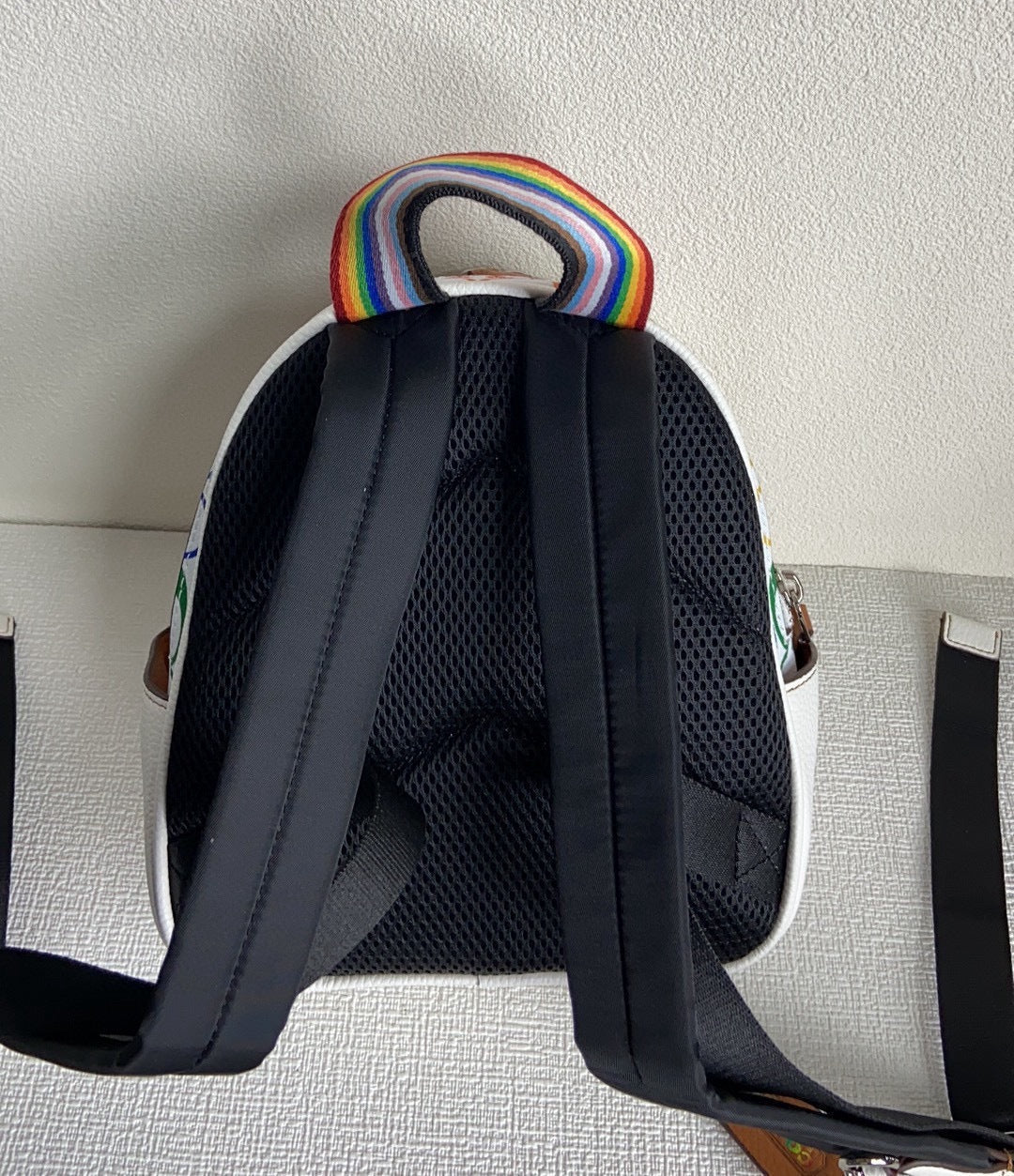NWT COACH CK377 MINI COURT BACKPACK RAINBOW SIGNATURE PRIDE
