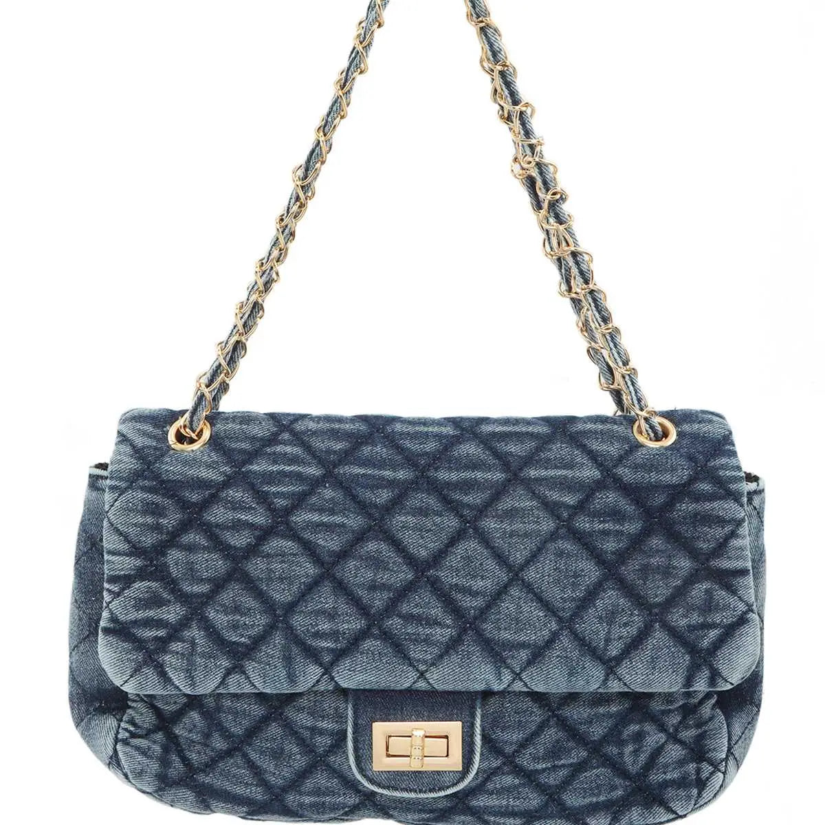 Medium Leather Chain Quilted Shoulder Bag