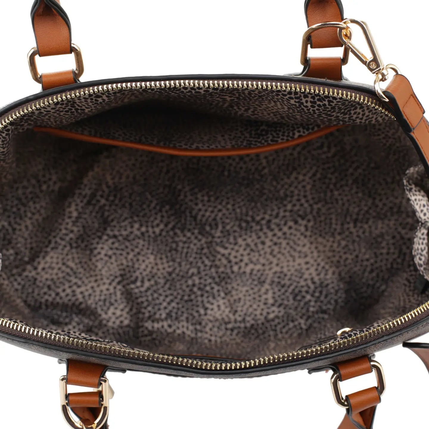 Geometric Monogram Designer Dome Satchel Set