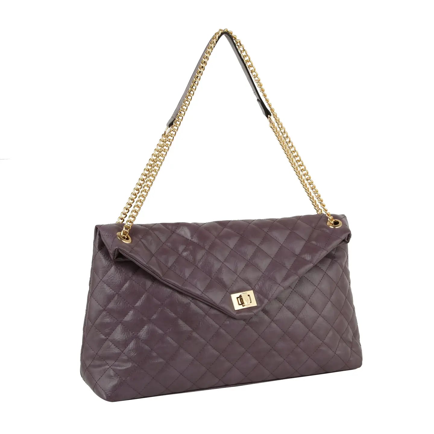 Fashion Quilted Oversize Satchel Trolley Sleeve