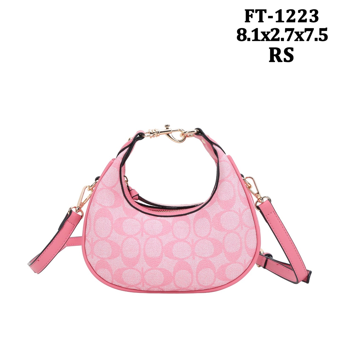 Oval Print Design Crossbody Bag