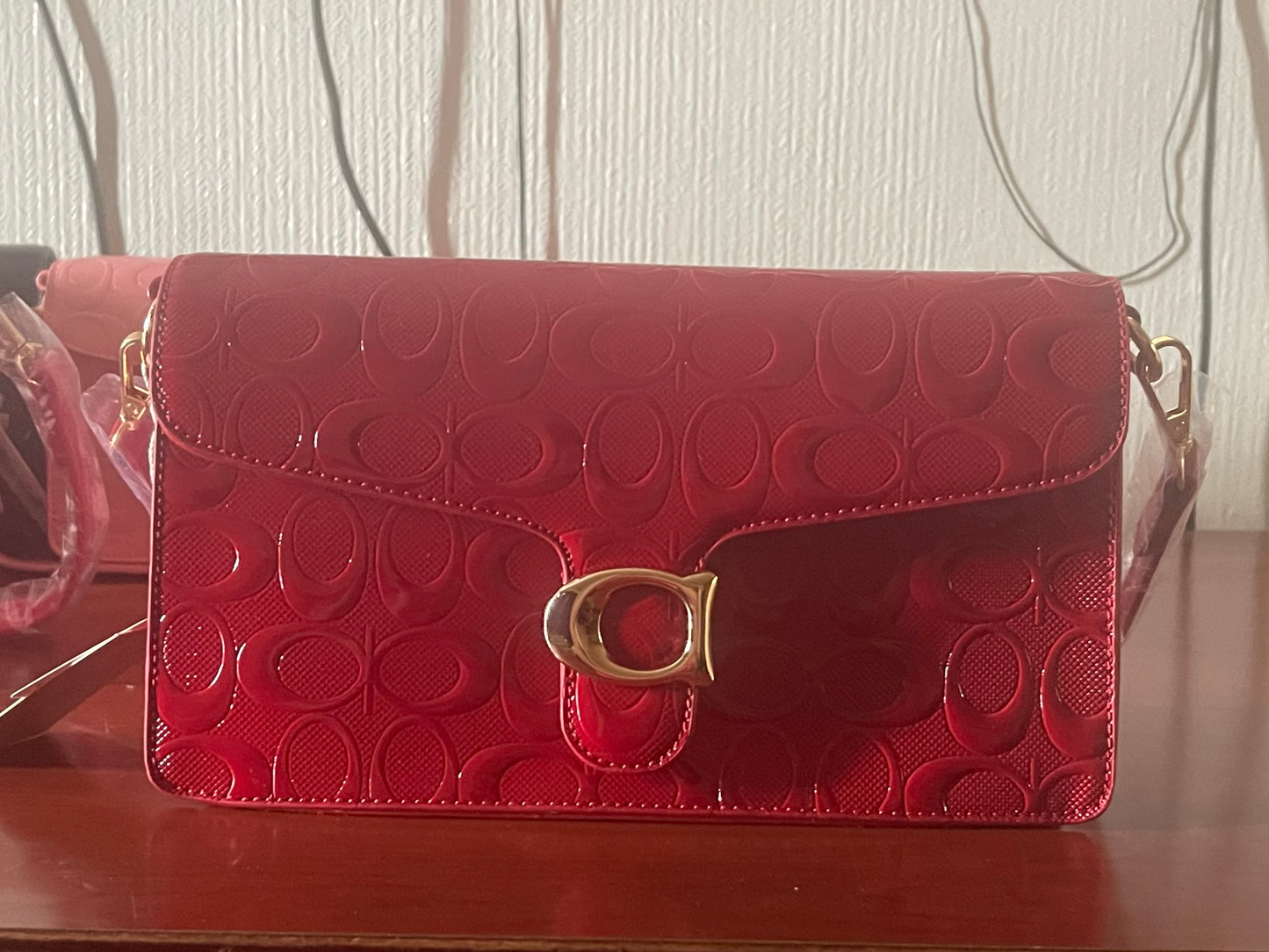 Oval Pattern Design Shoulder Crossbody Bag