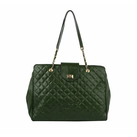 Fashion Oversize Quilted Satchel Trolley Sleeve