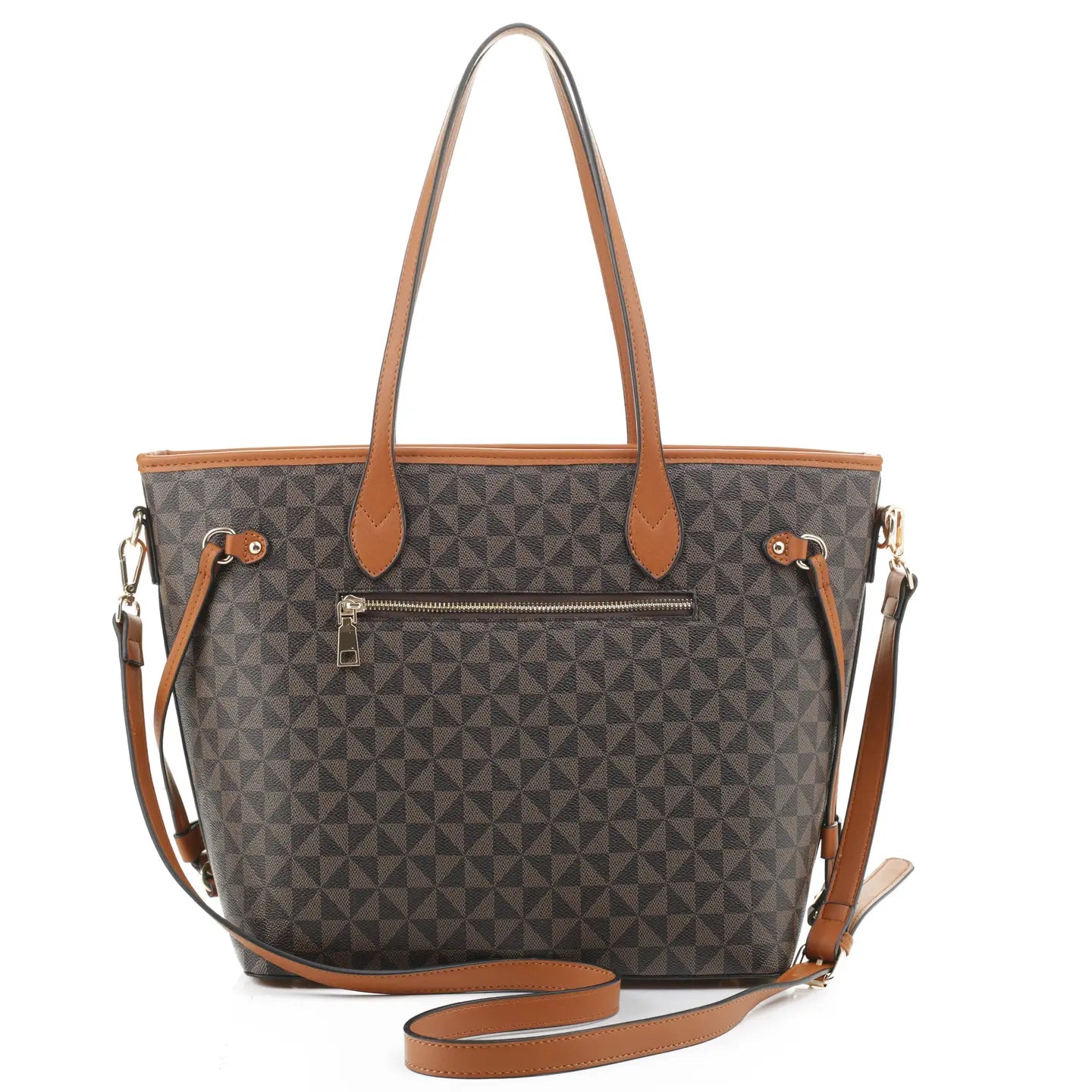 Geometric Monogram Designer Tote