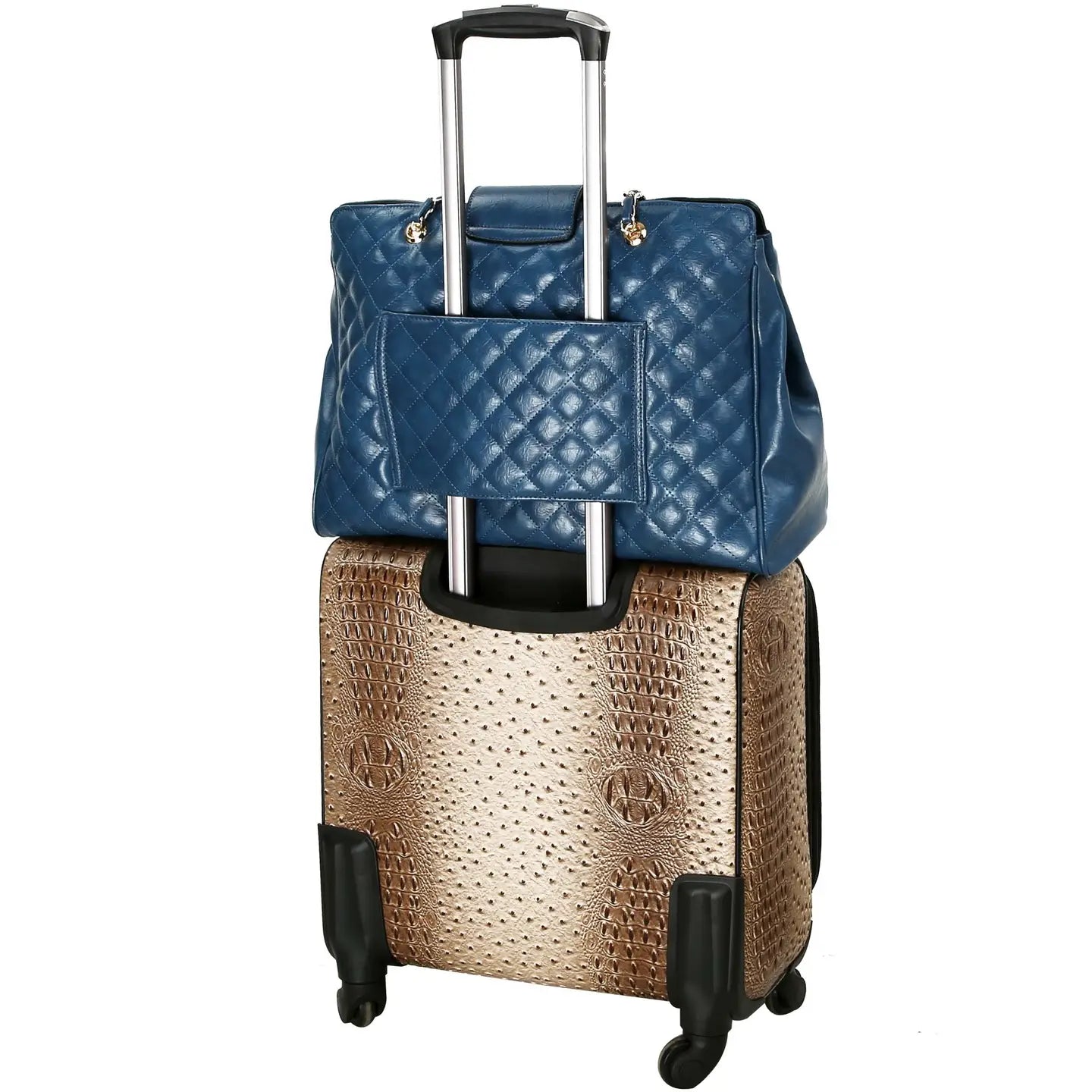 Fashion Oversize Quilted Satchel Trolley Sleeve