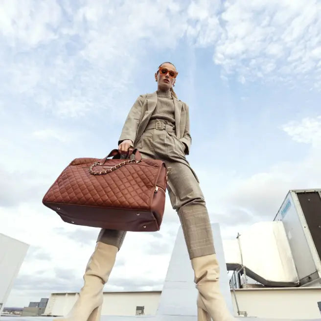 Mkf Lexie Women's Vegan Leather Duffle Bag By Mia K
