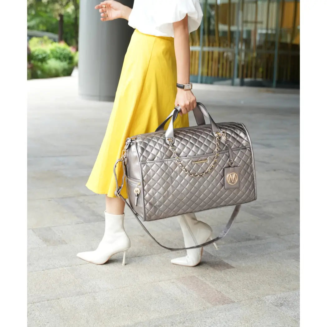 Mkf Lexie Women's Vegan Leather Duffle Bag By Mia K