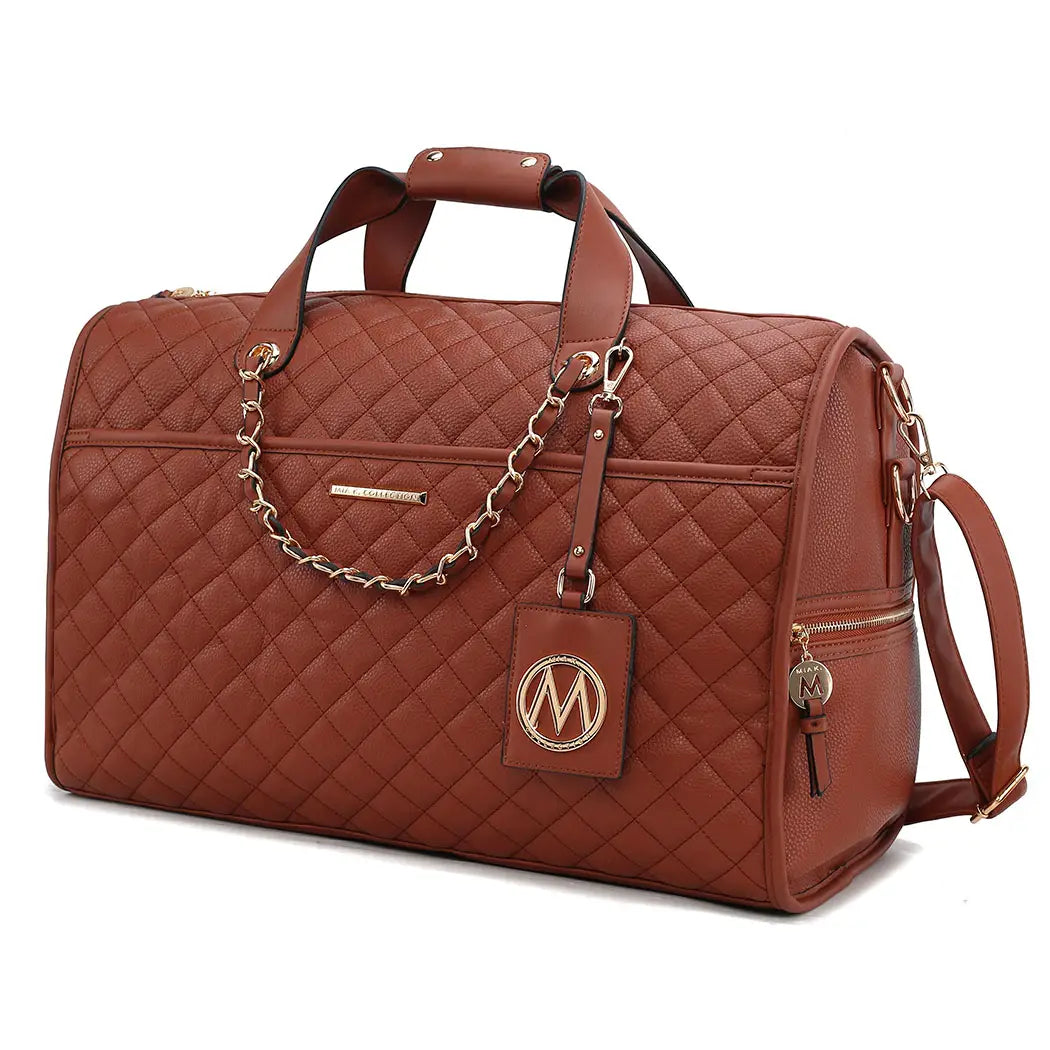 Mkf Lexie Women's Vegan Leather Duffle Bag By Mia K