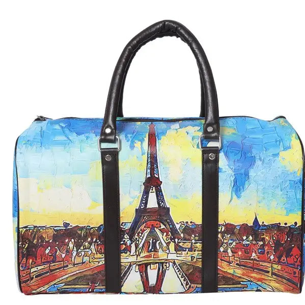Crazy Paisley Print Duffle Bag Weekender Bag Travel Bag