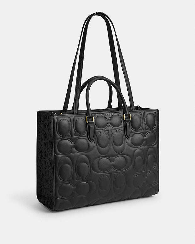 Maggie Tote Bag In Signature Leather