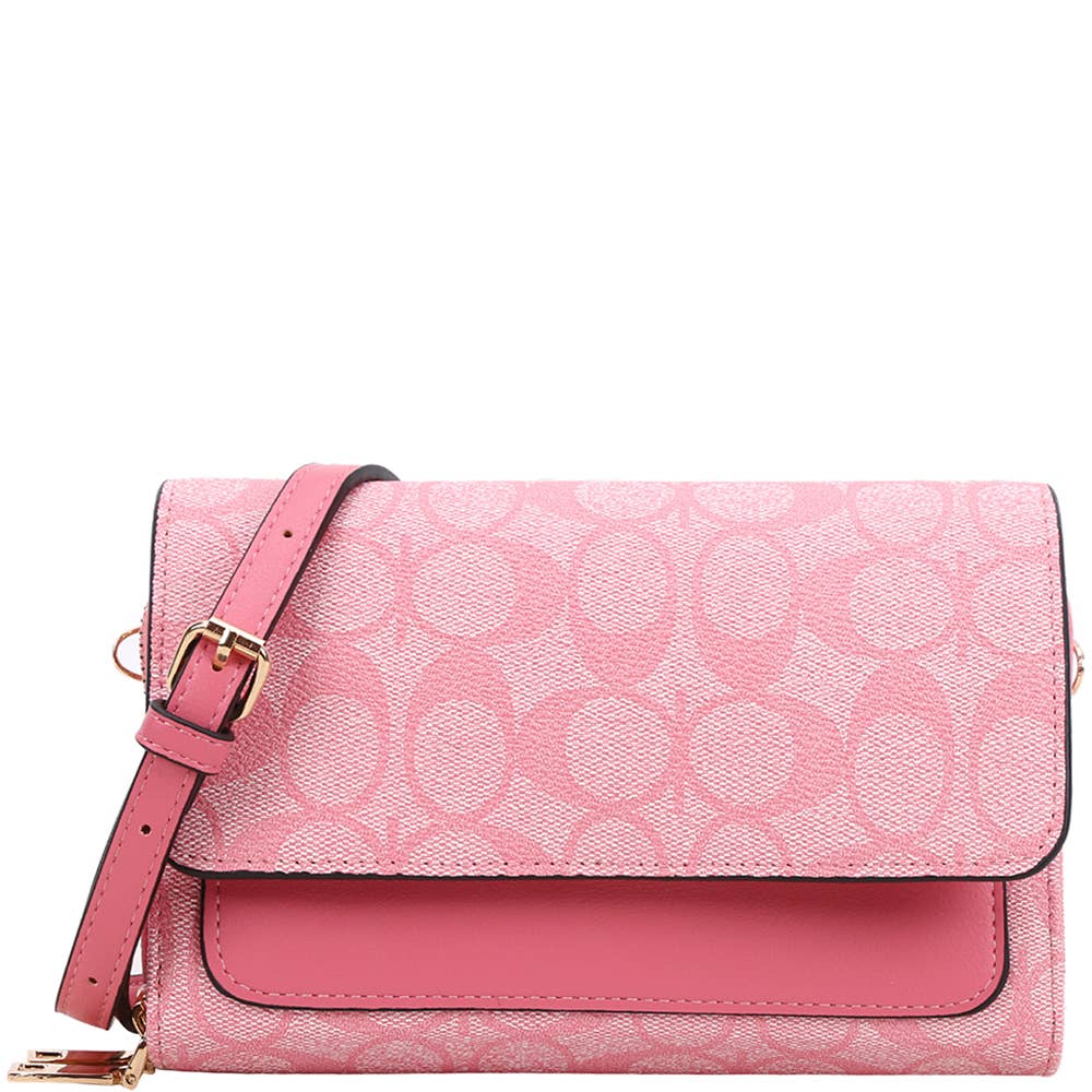 Oval Printed Crossbody Bag
