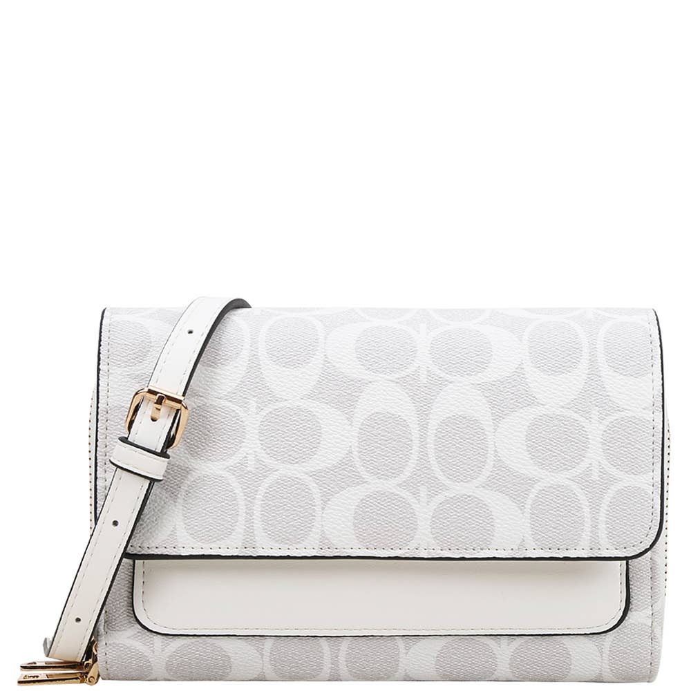 Oval Printed Crossbody Bag